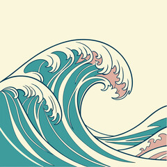 Digital wave pattern with glowing, soft curves