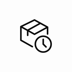 pending package icon sign vector