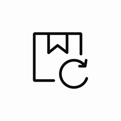 package redelivery icon sign vector