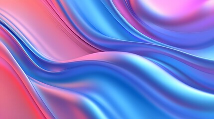 Naklejka premium Abstract Pink and Blue Swirling Fabric Design