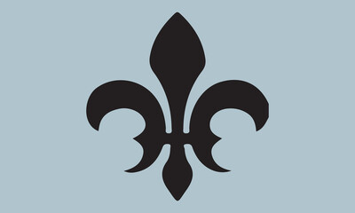 Heraldic symbol fleur de lis art vector illustration Hand drawn lettering phrase, Calligraphy t shirt design, Isolated on white background, Files for Cutting Cricut and Silhouette, EPS 10