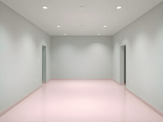 Fototapeta premium pastel colored liminal space, 3d render