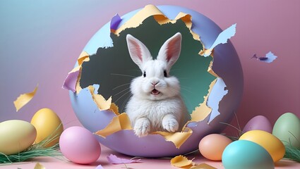 Osterhasenspiel: Versteckte Eier und Papier