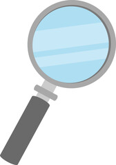 Magnifying glass illustration