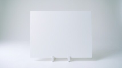 Fototapeta premium Studio-lit foam board with stand