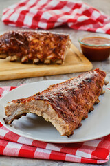 rack of bbq pork ribs