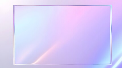 Pastel Gradient Background With Glass Frame