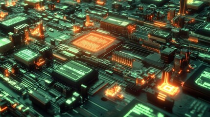 A detailed view of electronic components on an assembly line each piece labeled with its local manufacturer showcasing a commitment to local production networks.