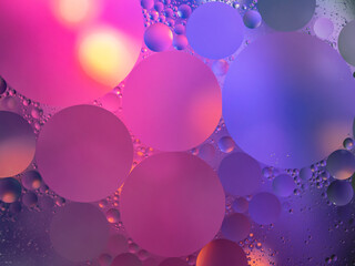 Abstract Design With Colorful Bubbles and Light Effects
