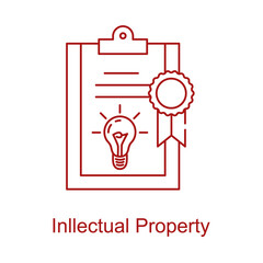 Intellectual Property Icon. Vector Icon Design
