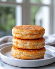 Delicious thick juicy patties served on a plate gourmet food indoor setting culinary delight