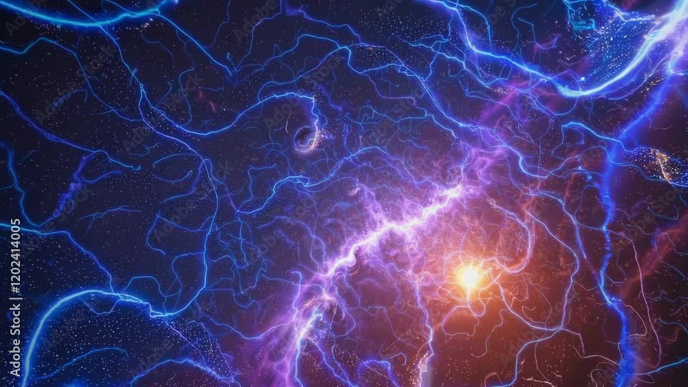 Poster travel through colorful nebulae in deep space. interstellar cosmic exploration concept. galaxy, worm
