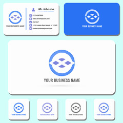 Visual identity branding with modern logo for business and company brand 