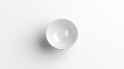 Minimalist White Bowl on Clean Surface for Modern Table Settings