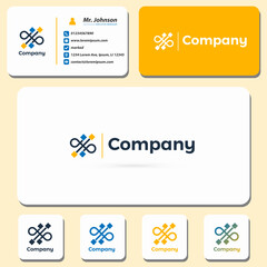 Visual identity branding with modern logo for business and company brand 