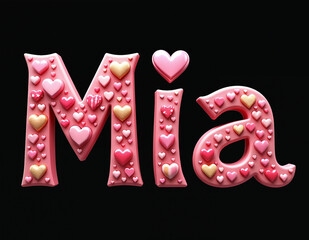 Name, Invitation, name card, merch, Clothes, Valentine's Day, Heart, Hearts