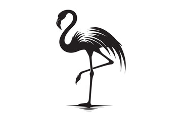 Fototapeta premium flamingo silhouette