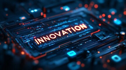 Obraz premium Innovation Technology Background
