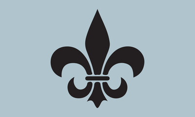  Heraldic symbol fleur de lis art vector illustration Hand drawn lettering phrase, Calligraphy t shirt design, Isolated on white background, Files for Cutting Cricut and Silhouette, EPS 10