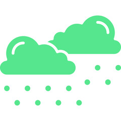 Heavy Snows icon single vector illustration