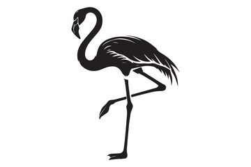 Obraz premium flamingo silhouette