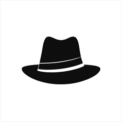 Modern Hat Silhouette Icon Perfect for Design Applications