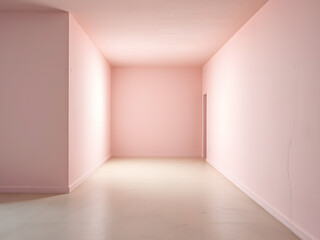 Fototapeta premium pastel colored liminal space, 3d render