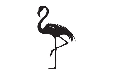 Obraz premium flamingo silhouette