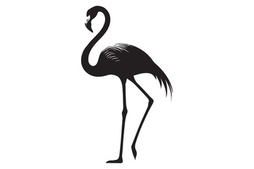 Fototapeta premium flamingo silhouette