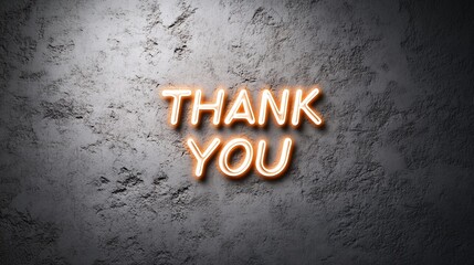 Neon Thank You Sign