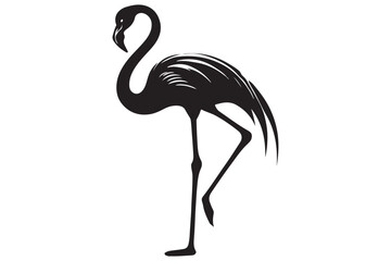 Fototapeta premium flamingo silhouette