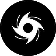 Cyclone icon single vector illustration