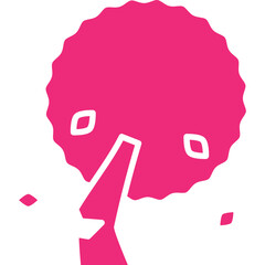 Tree Falling icon single vector illustration