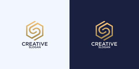 Letter s initial logo icon design template. elegant, modern, luxury.
