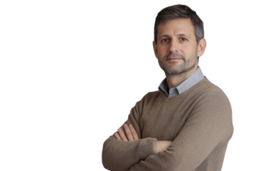 Confident Professional Man with Crossed Arms, Portrait, Businessman, Executive, Corporate, Serious, 