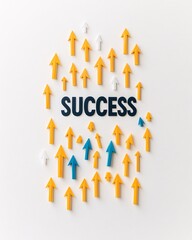 Success Concept With Arrows