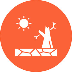 Drought icon single vector illustration