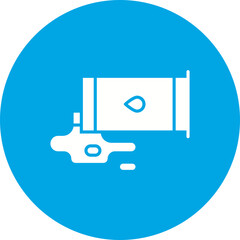 Chemical Leak icon single vector illustration