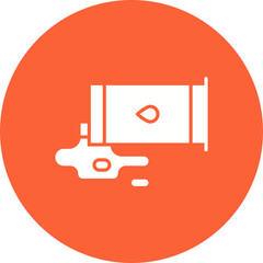Chemical Leak icon single vector illustration