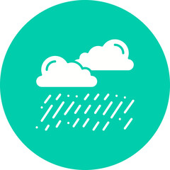 Heavy Rain icon single vector illustration