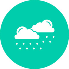 Heavy Snows icon single vector illustration