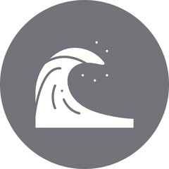 Cold Wave icon single vector illustration