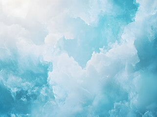 Celestial Cloudscape: A Dreamy Blue Heaven