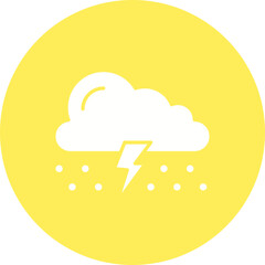 Hailstorm icon single vector illustration