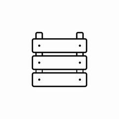 storage crate icon sign vector