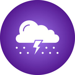 Hailstorm icon single vector illustration