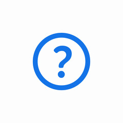 question mark colored icon sign vector