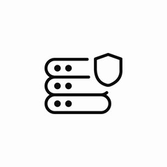 server security icon sign vector