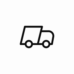 titled truck icon sign vector