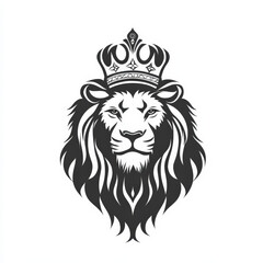Fototapeta premium Lion with Crown Illustration